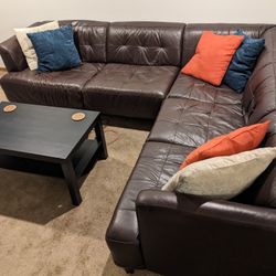 FREE - Sectional Couch and Coffee Table 