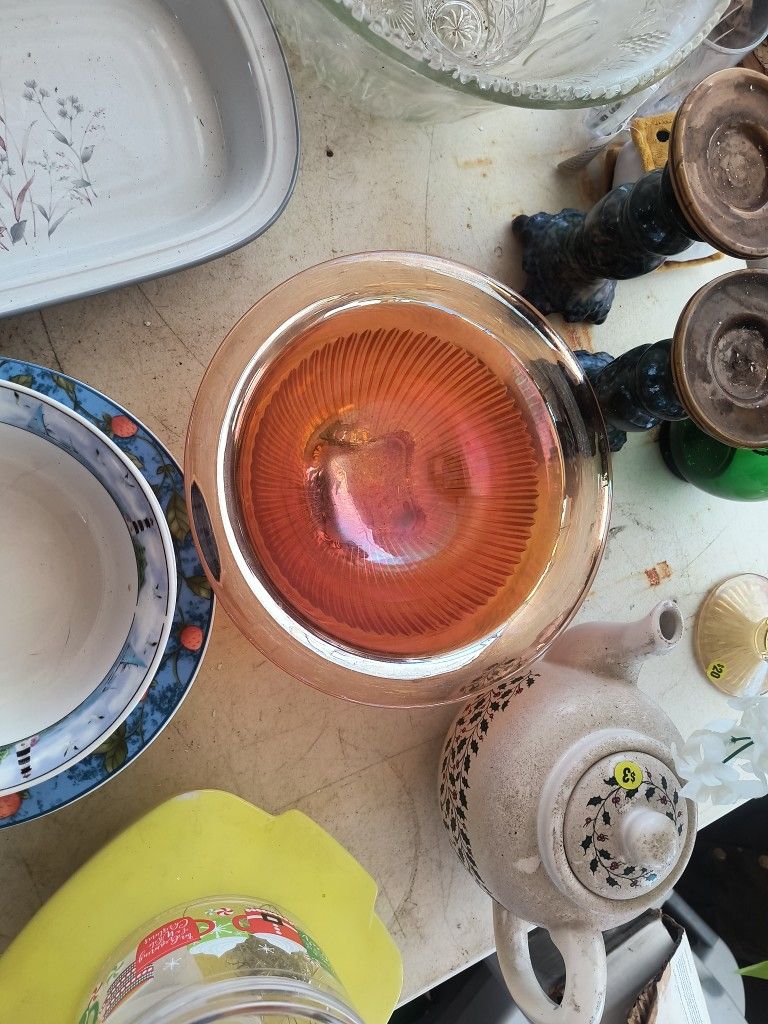 CARNIVAL GLASS BOWL
