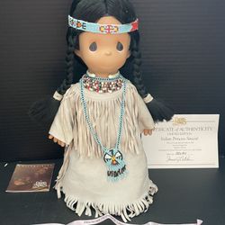 Precious Moments 16" American Indian Princess Sincere 1020