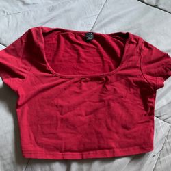 Red Crop Top