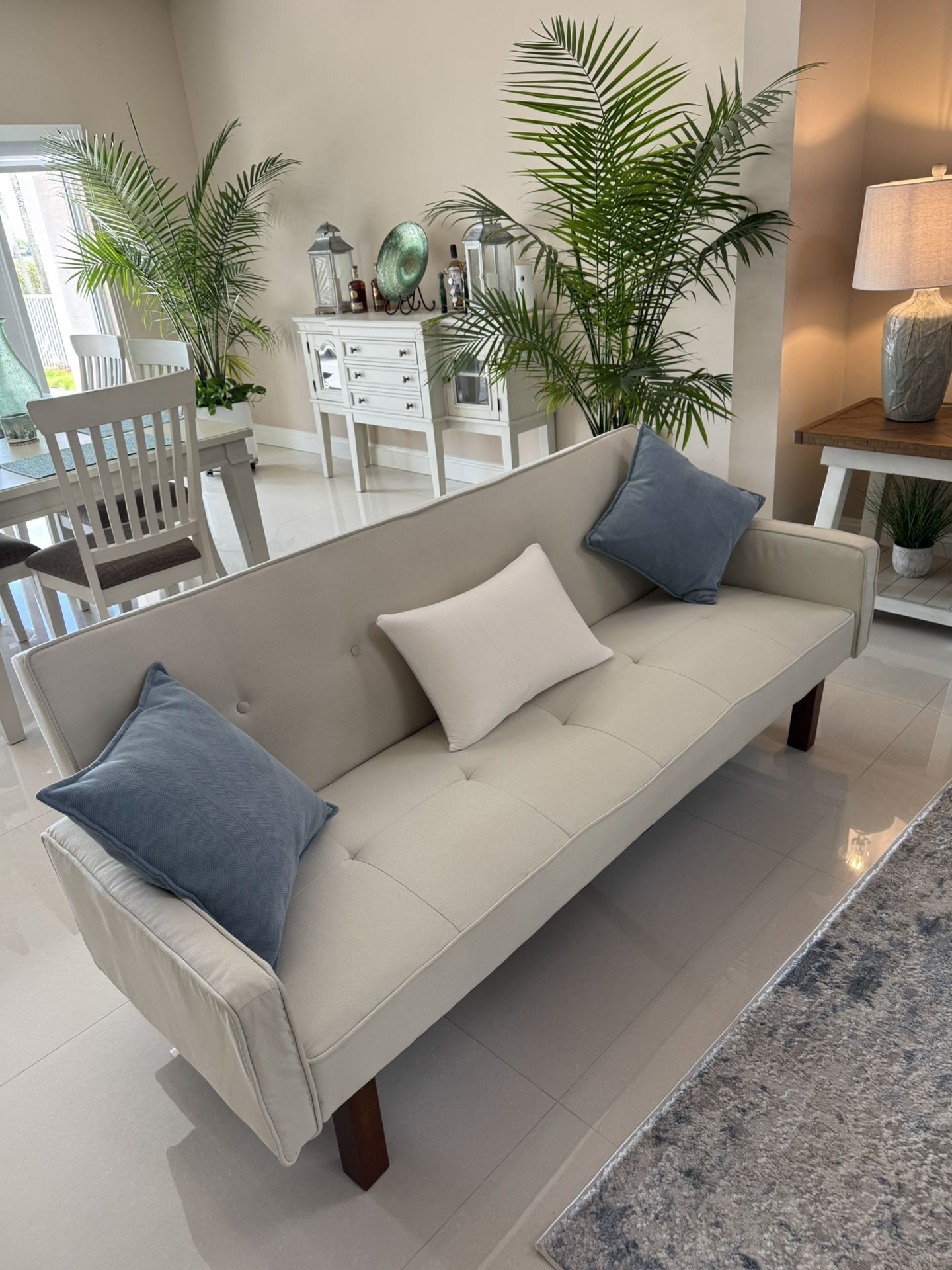Futon Bed-White