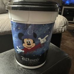 Disney D23 Expo Small Popcorn Bucket Like New