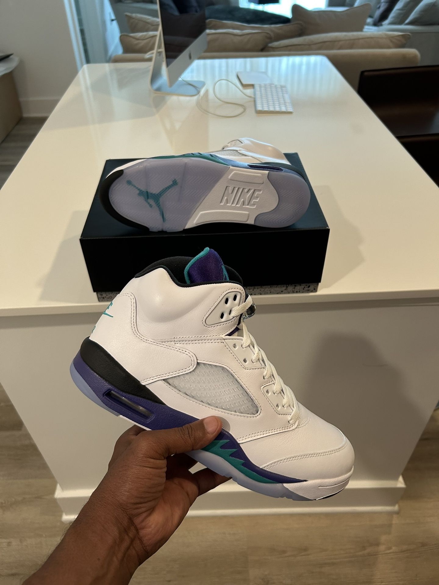 Jordan 5 Grape 2025 Size 10.5 With Receipt