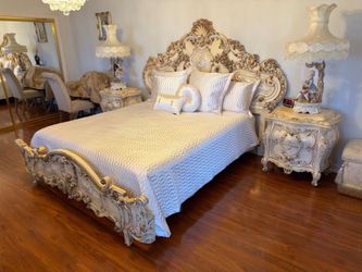 Cellini Rococo Baroque Complete Bedroom Set - Excellent Condition