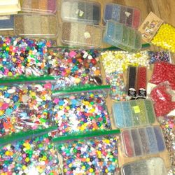 Jewelry Making Beads Huge Lot 