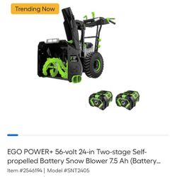 Battery Operated Snowblower 