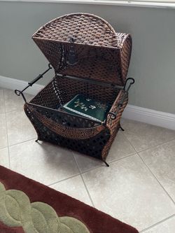 Wicker Metal Basket