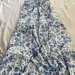 Floral Blue Dress 