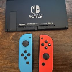 Nintendo Switch Joycons And Backplate 