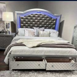 Hoffman 4 Pieces Bedroom Set Financing Available 