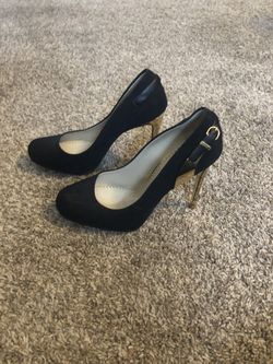 Stella McCartney Black Suede Pump