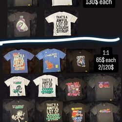 T-shirts ( 65$-130$ each )