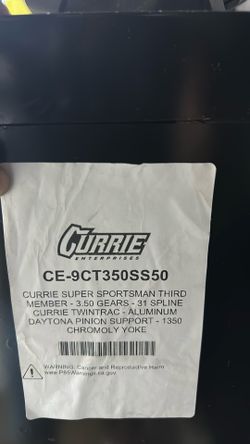 Currie super sport 3rd member