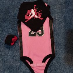 Jordan Jersey onsie For Baby Girl 0-6 Months