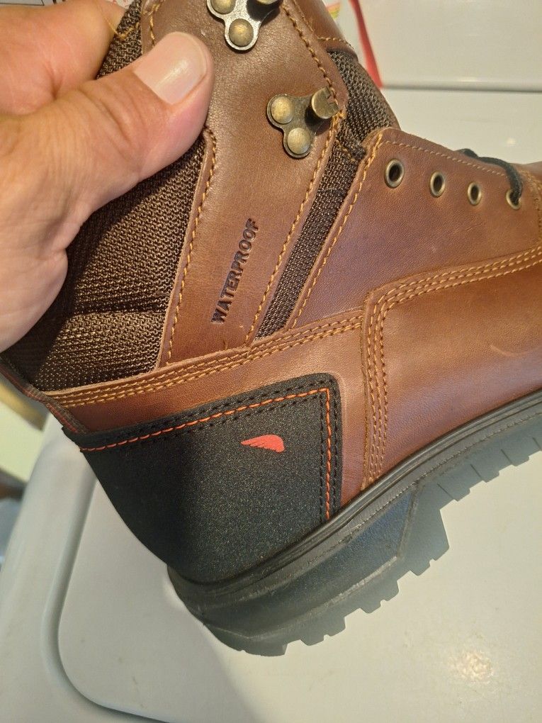 Red Wings Waterproof Steel Toe Work Boots Size 10 .5 display picture 3