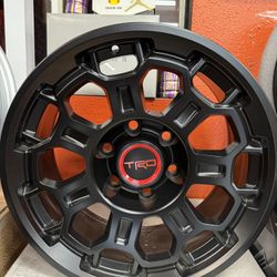 17x8 Matte Black wheels 6x139.7 6x5.5 offset +5
