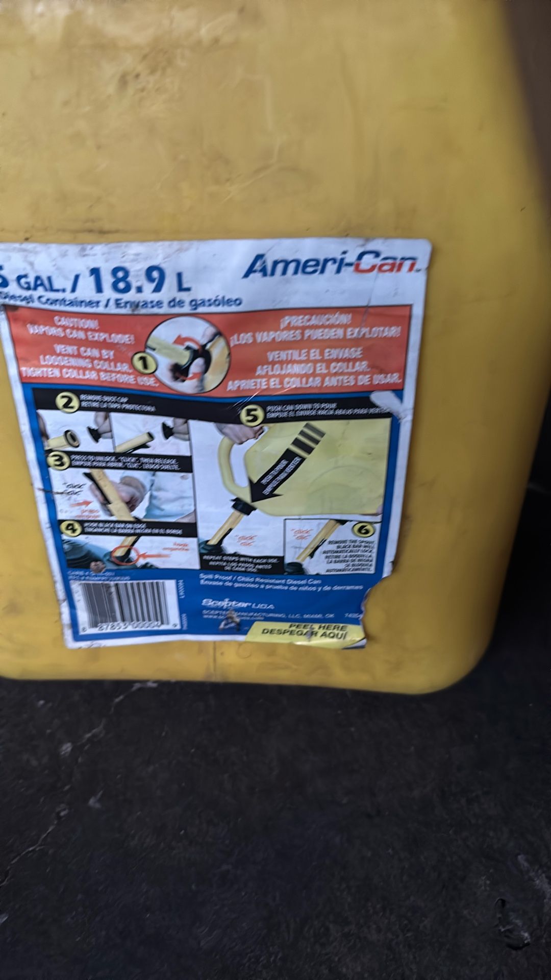 Diesel Container. READ THE Description