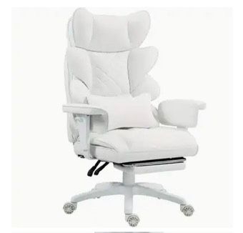 Dowinx white big and tall comfort chair