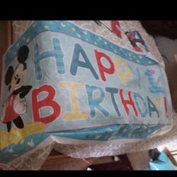 Micky Mouse Banner $10