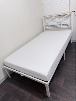 Twin Bed Frame with Charging Port