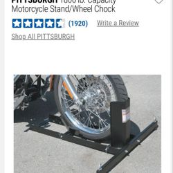 Used Motorcycle Stand/Wheel Chock