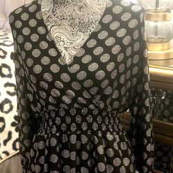 Michael Michael Kors Black & White Polka Dot Dress