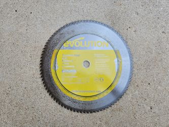 Evolution 14" Stainless Steel Cutoff Blade, 1" Arbor, 90T - Lightly Used﻿ ﻿ 