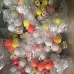 Golf Balls,Baseballs,Soccer Ball,Football.