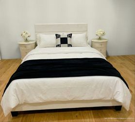 Brand New Staged Furniture -Queen Size Bed Frame + Mattress 