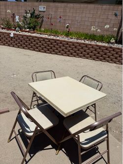 Beautiful Antique  Folding Table and Chairs.