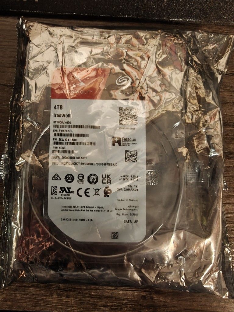 Seagate 4TB Ironwolf NAS Drive