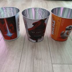 Star Wars The Last Jedi Complete AMC Exclusive Popcorn Bucket Collectors Set