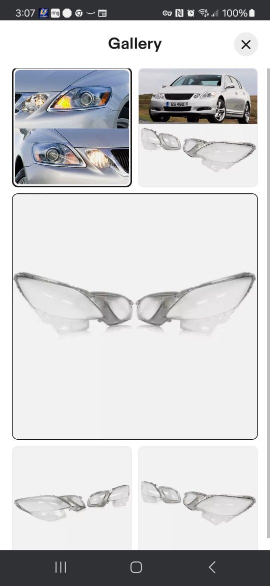07 - 11 Headlight Lens Covers