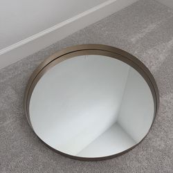 Target 30” Brass Round Wall Mirror 