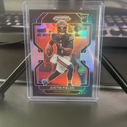 Justin Fields Chronicles Slver Prizm Blacki