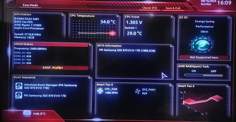 Ryzen 7 2700x W/Mobo/Ram/GPU/PSU