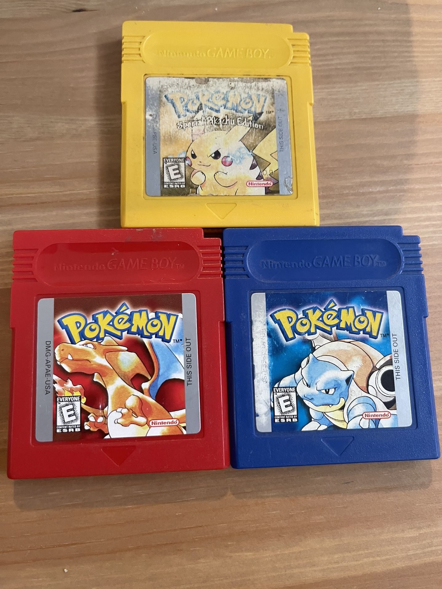 Pokemon Red, Blue And Yellow