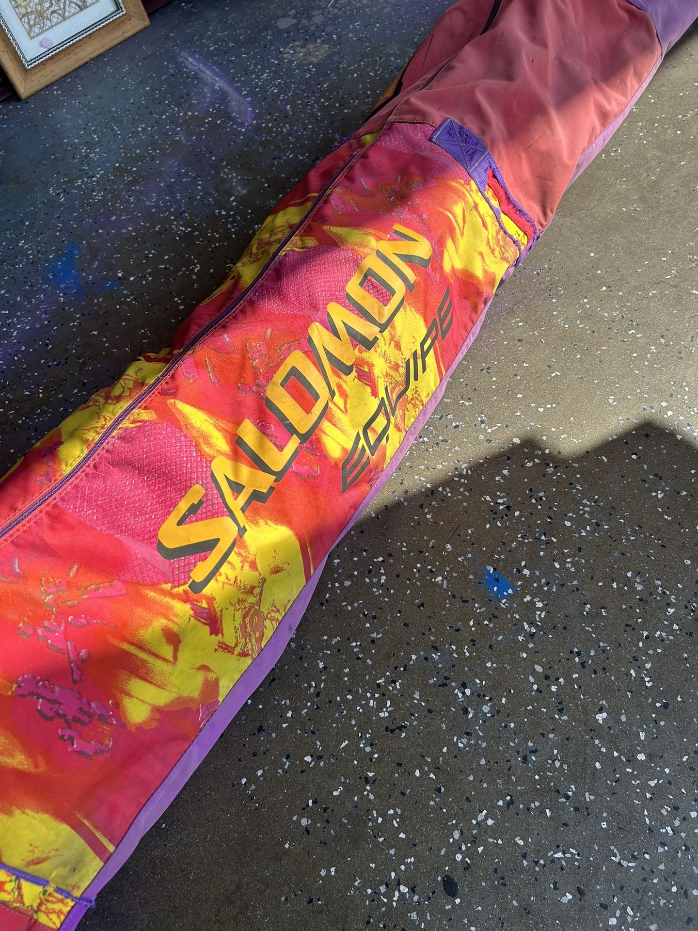  INTAGE SOLOMON SKI BAG FULL WITH KASTLE SNOW SKIS