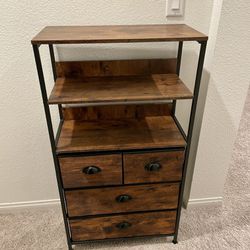 Cabinet With Shelf And Fabric Drawers