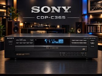 Sony CDP-C365 5 Disc CD Changer Player w/Remote
