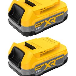 DEWALT 20V MAX POWERSTACK Lithium Ion Battery 2 Pack (DCBP034-2) 
