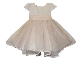 Toddler Girl Blueberi Boulevard Satin & Glitter Fit and Flare Dress