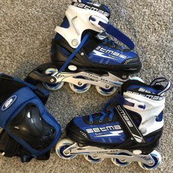 Roller Skates With Protective Gear