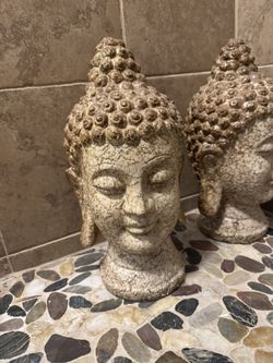 VINTAGE 1960S CERAMIC BUDDHA HEAD