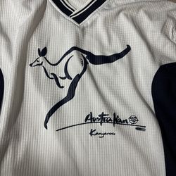 VINTAGE 90s Australia Tourist Mens T-Shirt Flying Kangaroo Sketch sz L