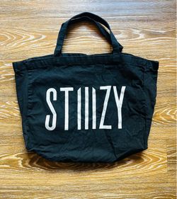 Stiizy Limited Edition Large Black Canvas Tote Bag