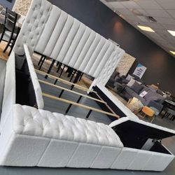 Take Home Pay Later Only $39 Down Payment 🌟 Danbury Storage Bed Frame 🛏️ Queen Size Bed, King Size Bed Color Options 