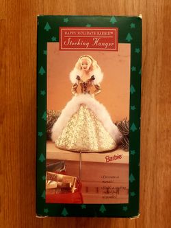 Happy Holidays Barbie 1995 Stocking Hanger