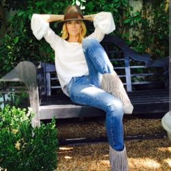 Sam Edelman Belinda Fringe Suede Heel Boots -  Grey