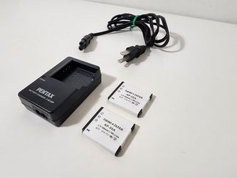 Pentax D-BC68P Battery Charger with two NP-50A batteries